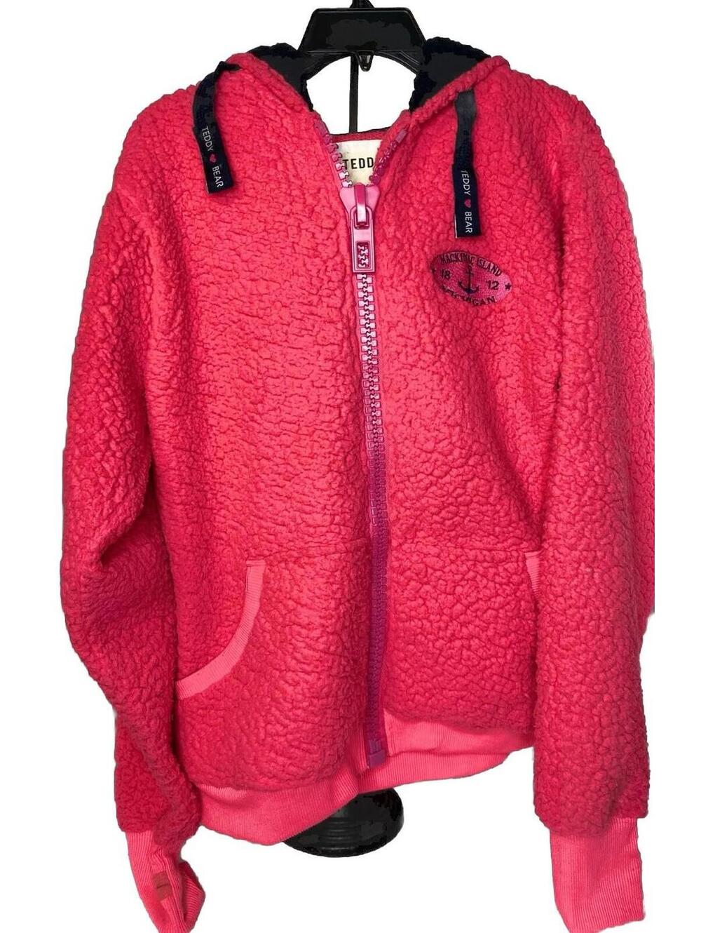 Teddy Bear Y2K Pink Big Zipper Women’s XL Pink - Picture 1 of 14